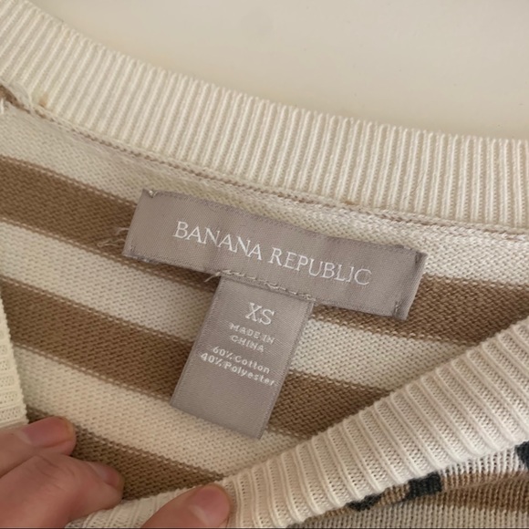 Banana republic cheetah striped Sweater XS - Picture 3 of 3